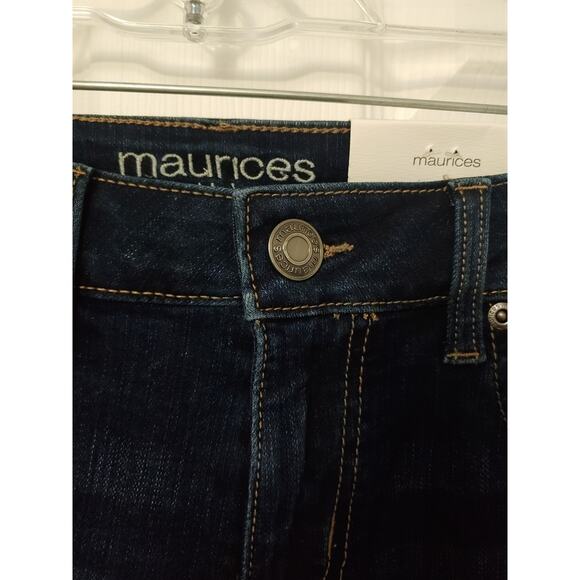 NWT Maurices Mid Rise Straight Leg sz 4 Xlong - Picture 2 of 5